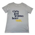 J.Crew  GIRLS JUST WANNA HAVE SUN TEE IN SHALE BLUE  Photo 4