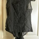 Elegant Black Ruffled Women's Top xS Photo 7