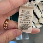 We The Free Free People White and Black Auntie Em Waffle Knit Peplum Long Sleeve Photo 7