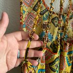 Top Chick Women's Chain Straps Yellow Geometric Pattern Tank Top Gold Size undefined Photo 8