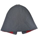 Vtg Standard Apparel Wool Nurse Cape Red Lined Double Button HHSN Gray Photo 1