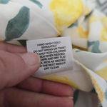 Hippie Rose  Lemon Print Twist Front Blouse Size Small Photo 7