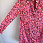 Gap  Women’s Pink Floral Rose Print Shirtdress Photo 5