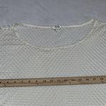 Elan Beach Small White Mesh Knit Sleeveless Top Cover-Up Photo 5