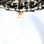 Elie Tahari Virgin Wool Tweed Blazer Jacket Coat Button Up Large Black Photo 6