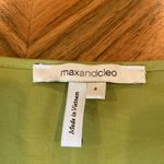 Max and Cleo Chartreuse Green Ruffle Cap Sleeve Dress Women’s Size 8 Medium Photo 8