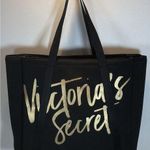 Victoria's Secret  Beach Cooler Picnic Bag Insulated Wine Tote Black Gold Bag Photo 0