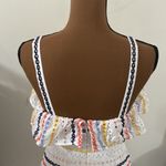 Lovers + Friends  Emma Eyelet Ruffled Mini Dress in Rainbow size S Photo 11