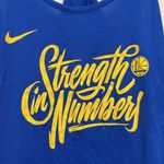 Nike Dri Fit Blue Warriors Strength in Numbers Tank Top Size Small EUC #7711 Photo 2