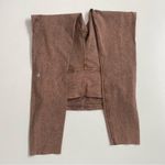 Lululemon Fast and Free Tight Leggings Side Pockets Ice Dye Wash Brown Earth 25” Photo 10