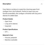 Lilly Pulitzer Lily Pulitzer Amalie Cardigan True Navy Photo 10