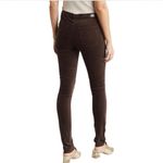 AG Adriano Goldschmied Brown Velvet Leggings Skinny Fit Jeans Size 27R AG Fall Winter Euro Winter Cozy Photo 1