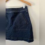 Spanx Denim Mini Skirt A Line Built in Shorts in Raw Indigo Wash Size M Photo 5