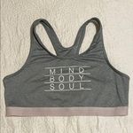 Danskin Grey “Mind Body Soul”  Sports Bra Photo 0