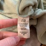 Le lis Womens Medium Bodysuit Sage Green Tie Shoulder Tank V-Neck Fitted Summer Photo 4