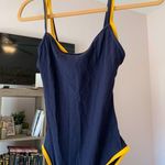 Nautica Blue And Yellow One Piece Bathing suit   Photo 0