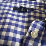 Lands' End  Blue and White Checkered Women's Shirt Photo 2