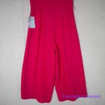 Eliza J New!‎  Short Sleeve V Neck CropJumpsuit Size 2 in Hot Pink Photo 14