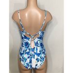 Red Carter New.  floral swimsuit. Large. Retails $168 Photo 7