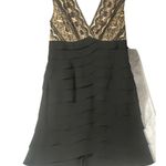 Jessica Howard Black Dress Tiered Lace Sz 16  Event Party Wedding Cruise Cocktail Photo 0