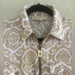 Michael Kors  Womens Long Sleeve Zip Front Shirt sz 2 Photo 1