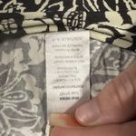 Billabong Crop Top Womens Small Black Ivory Paisley Floral Long Sleeve Surf Swim Photo 5