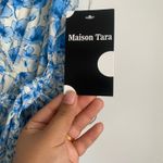 Maison Tara Sleeveless Mixed Bluebell Print Wrap Maxi Dress New Multiple Size 14 Photo 6