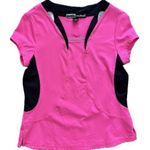 Jamie Sadock Pink Women's Athletic Top Tee Golf Medium Tennis Black Photo 0