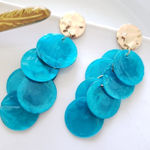ZARA New!  Natural Shell Earrings Photo 0