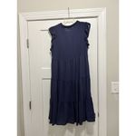 Entro  Women’s Size Large Navy Blue Lagenlook Tiered Modest Tent Cottagecore Farm Photo 7