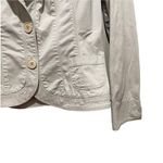 Coldwater Creek Shaped Blazer Jacket Cream Tan Size 10 Photo 2