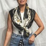 Inc International Concepts Black Tiger Jewel Status Square Scarf NWT Photo 0