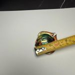 Liz Claiborne Colorful Enamel Fish Brooch Pin Gold Tone Signed LC Photo 1