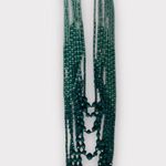 Women’s Beaded Long Layered Teal & Turquoise Necklace & Earring Set #1006 Green Photo 5