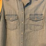 Forever 21 sleeveless denim shirt Size S Photo 2