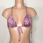 Wildfox  floral triangle racerback bikini set. Large. NWT Photo 3