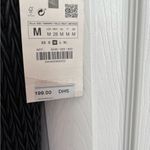 ZARA  Black Textured Mini Dress faux Leather Size M NWT Photo 3