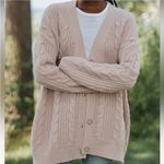 Jenni Kayne New With Tags  Blush Cable Cocoon Cardigan Photo 3