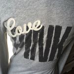 PINK - Victoria's Secret Victoria’s Secret XS raw edge split neck hoodie Photo 2