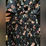 American Eagle  Outfitters Floral Mini Dress - Black and Pink Photo 1