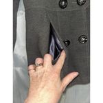 Macy's Pink Envelope Pea Coat Purple Jacket Double Breast Small Grey Photo 2