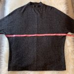 matty m ribbed dolman mock neck sweater charcoal gray S Photo 5