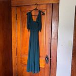 Show Me Your Mumu Claire Midi Dress - Emerald Green Chiffon - Small Photo 10