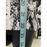 Clara S Black/White Lace Snake Print Shirt/Jacket Button Up Size M Lined Black Size M Photo 3