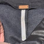 Free People Black Faux Leather Size 10 Pleated Front Trouser Pants Pockets Edgy Photo 3