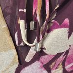 Calvin Klein Plum Floral Blouse size OX burgundy, pinks, Photo 2