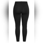 City Chic NEW Plus 16 1X Black Subtle Legging Pants Stretch Photo 3