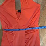 Missguided halterneck ruched front maxi dress tangerine orange NWT size 2 Photo 10