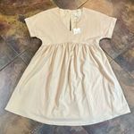 Pink Martini NWT Daisy Beige Mini Dress XS Photo 3