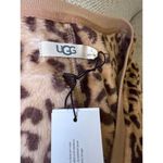UGG New  Leopard Print Plush V-Neck Sweater, Size Small Photo 3